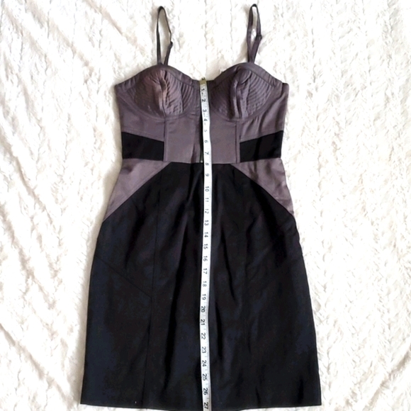 NWT H&M Corset Dress Size 8 Black & Silver - Picture 2 of 6